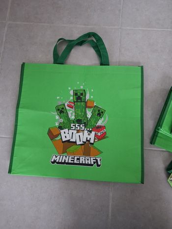 Lot 2 sacs cabas Minecraft 