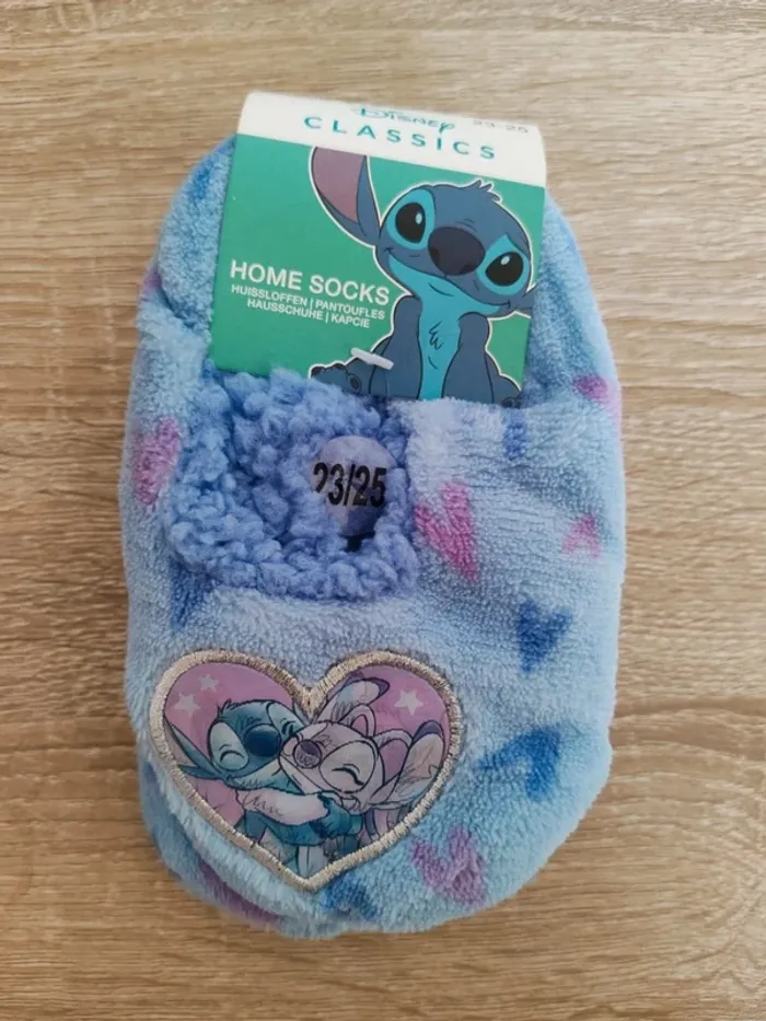 Chaussons antidérapant fille stitch 23/25