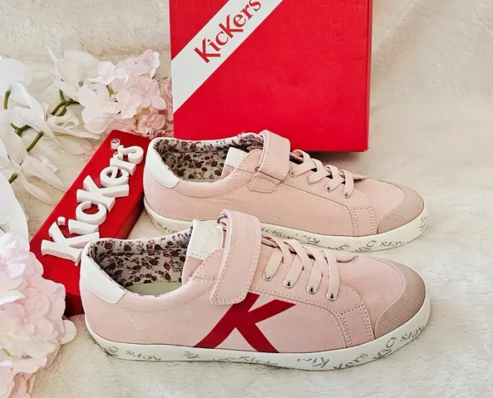 Baskets Sneakers Tennis Scratch Élastique Kickers T38