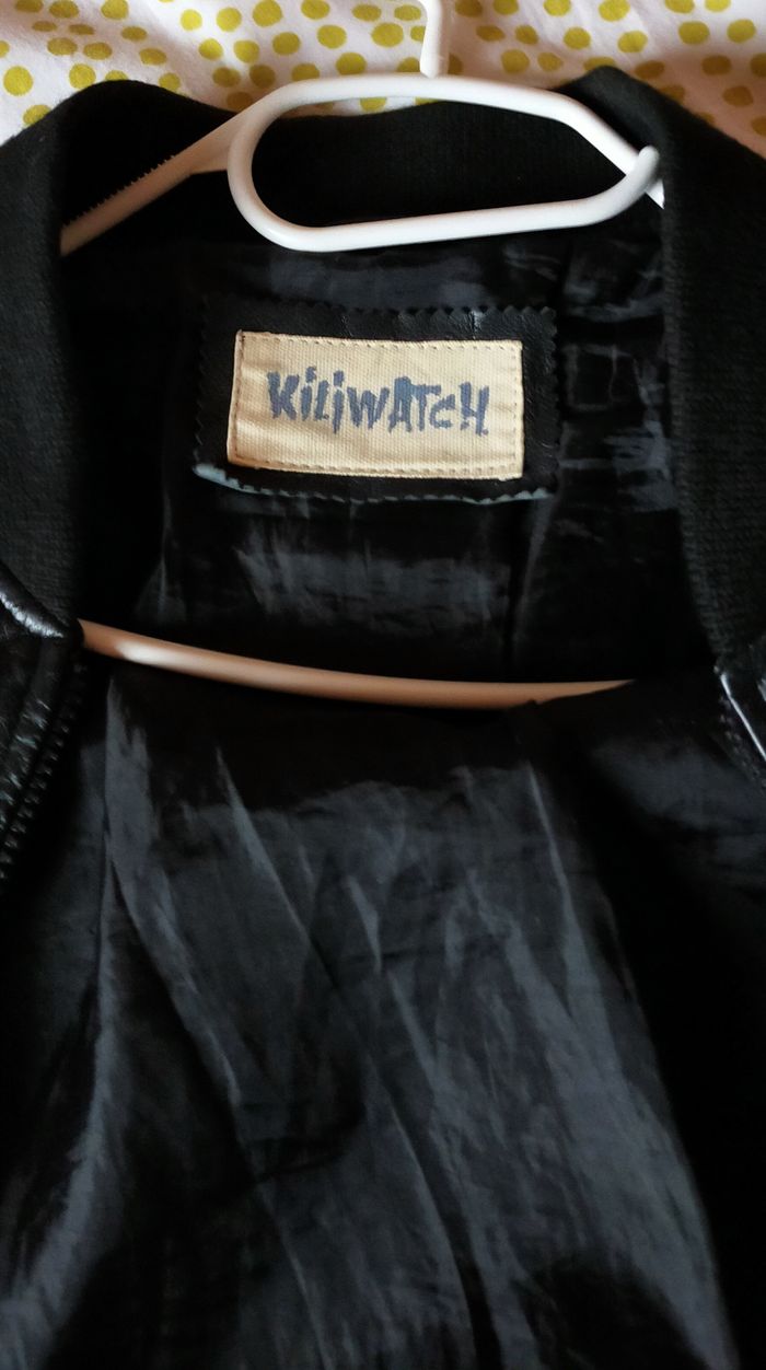 Blouson en cuir noir Kiliwatch, S  État : très bon, porté régulièrement  Cuir souple, fermeture écla - photo numéro 4