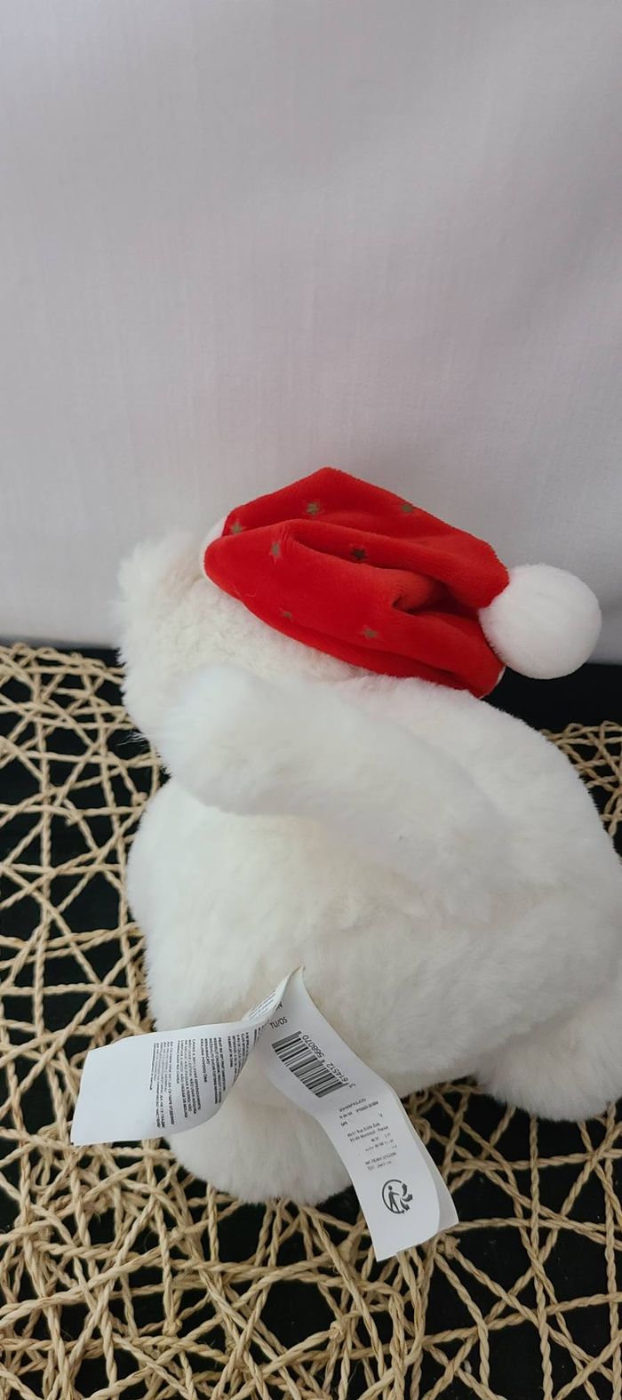 Doudou peluche SERGENT MAJOR CHAT étoile bonnet rouge 24cm grelot - photo numéro 3