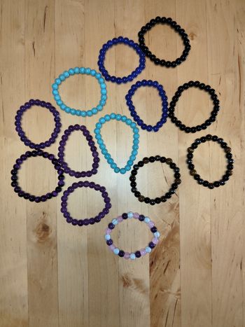 Bracelet lithothérapie artisanal 