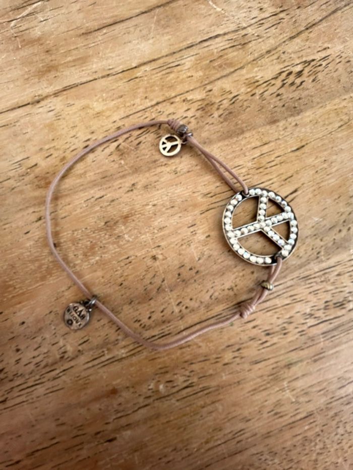 Bracelet gas peace and love cordon - photo numéro 3