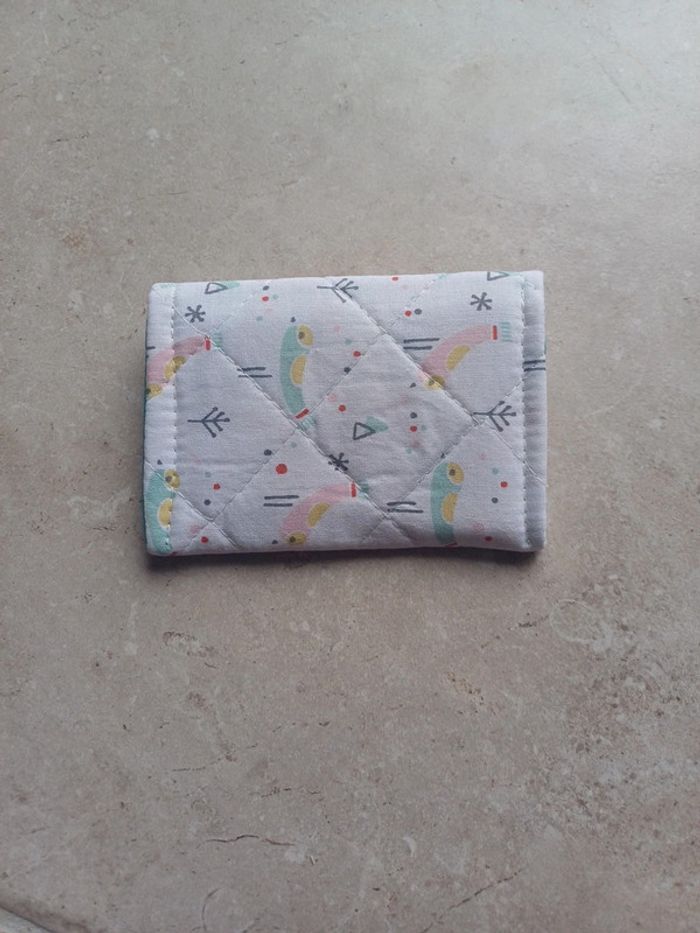 Pochette porte carte en coton épais - photo numéro 2