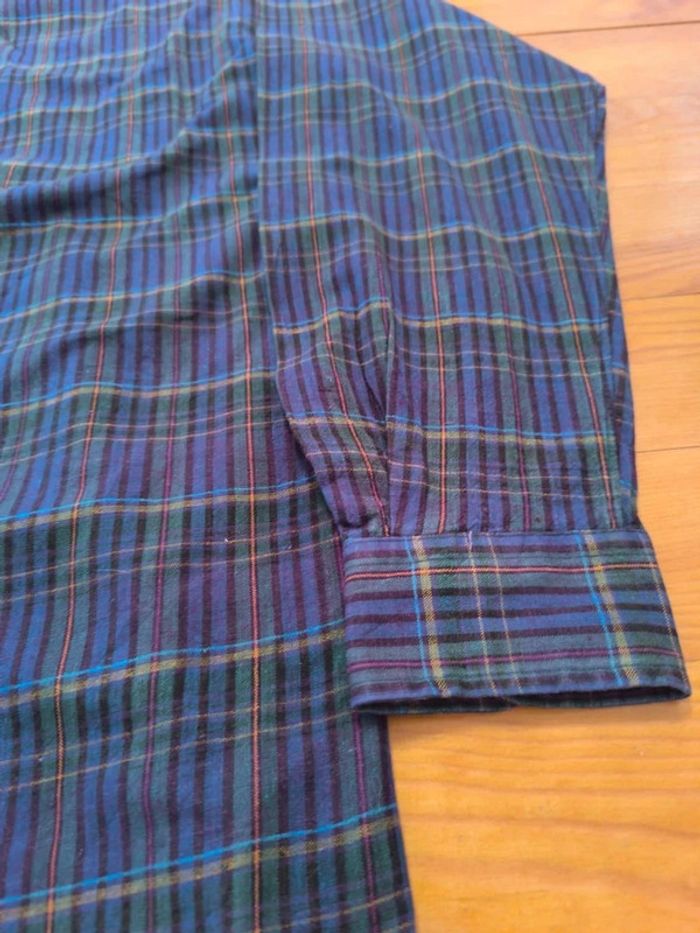 Chemise à carreaux - Ralph Lauren - Tilden - Logo brodé violet - Violet, vert - Taille S - photo numéro 6