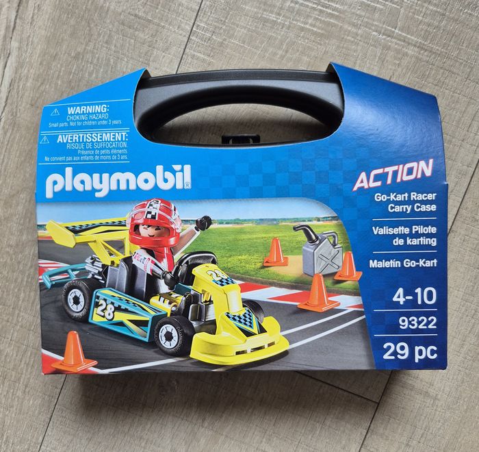 Playmobil 9322 Action Valisette Pilote de Karting - Neuf Scellé
