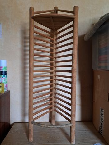 Porte DVD CD en bois