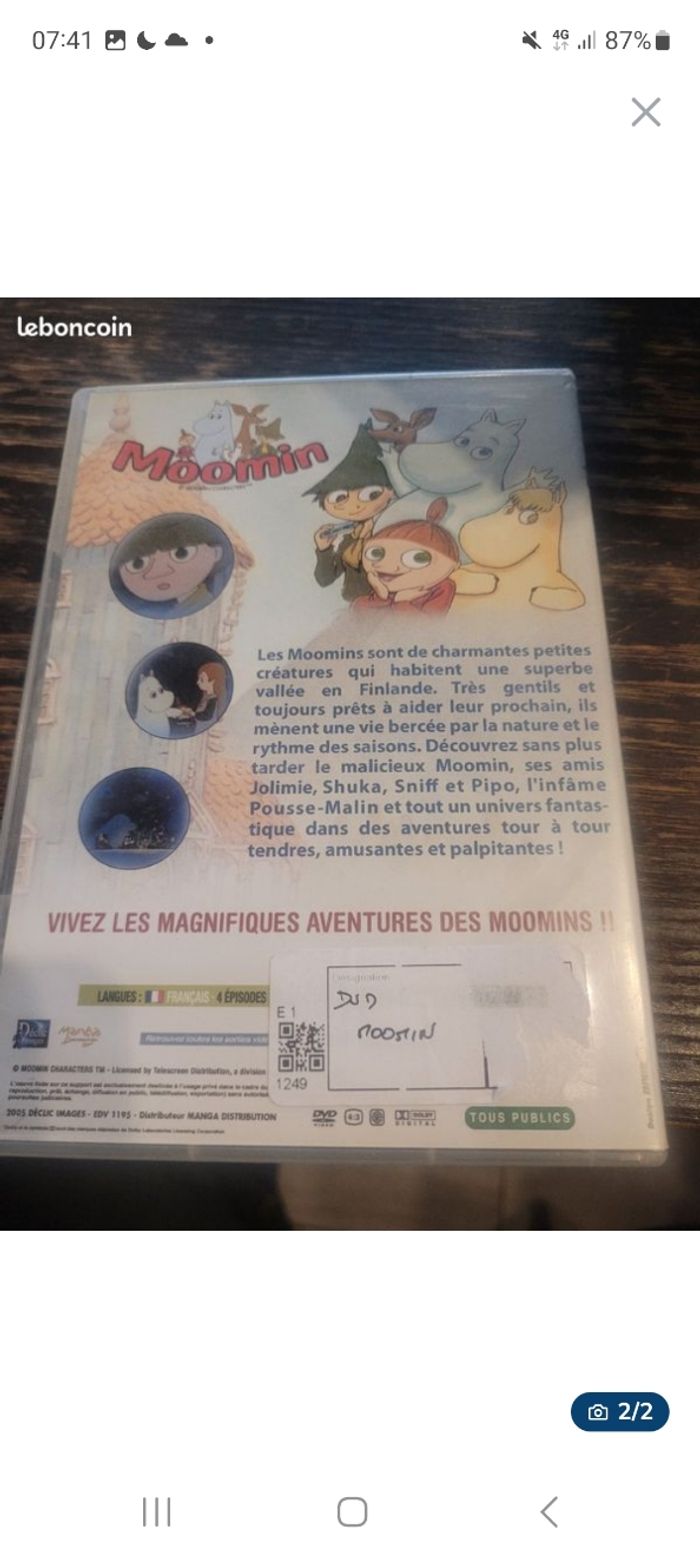 Dvd moomin - photo numéro 2