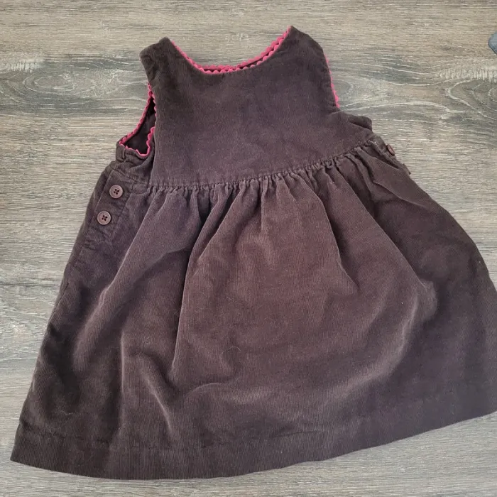 Jacadi - robe velours chocolat 6 mois