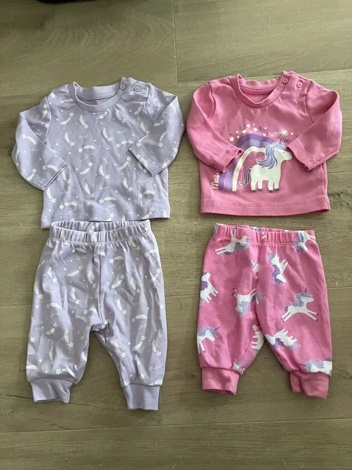 Tenue pyjama primark motif licorne 0/3 mois