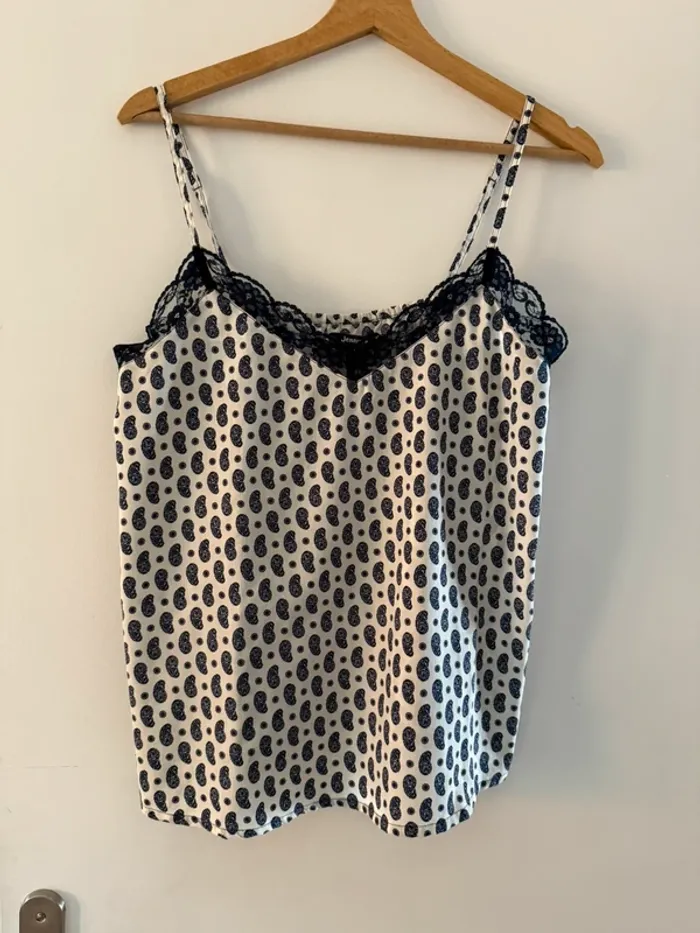 Top bretelle motif bandana