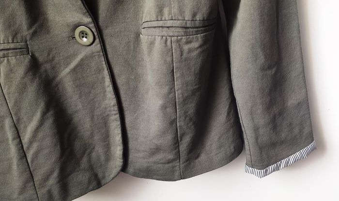 Veste habillée kaki manches longues - photo numéro 2