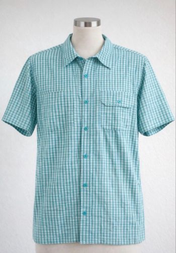 Chemise Switcher eco active à carreaux vert émeraude