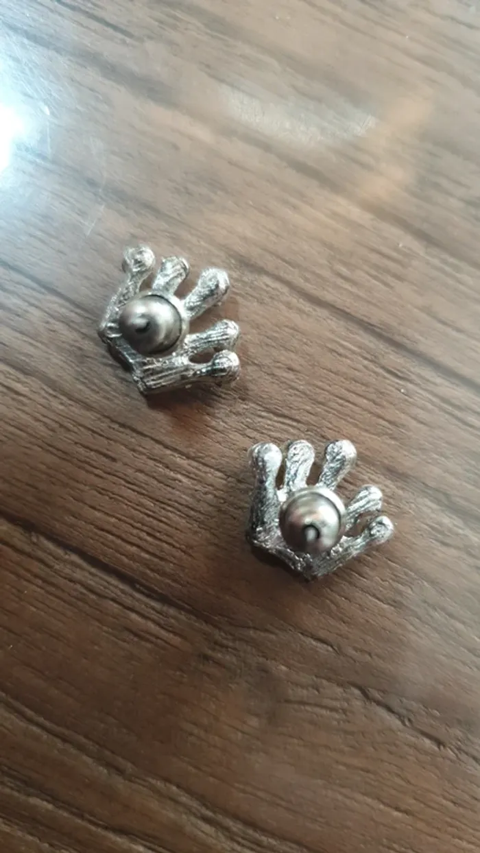 Boucles d'oreilles couronne - photo numéro 4