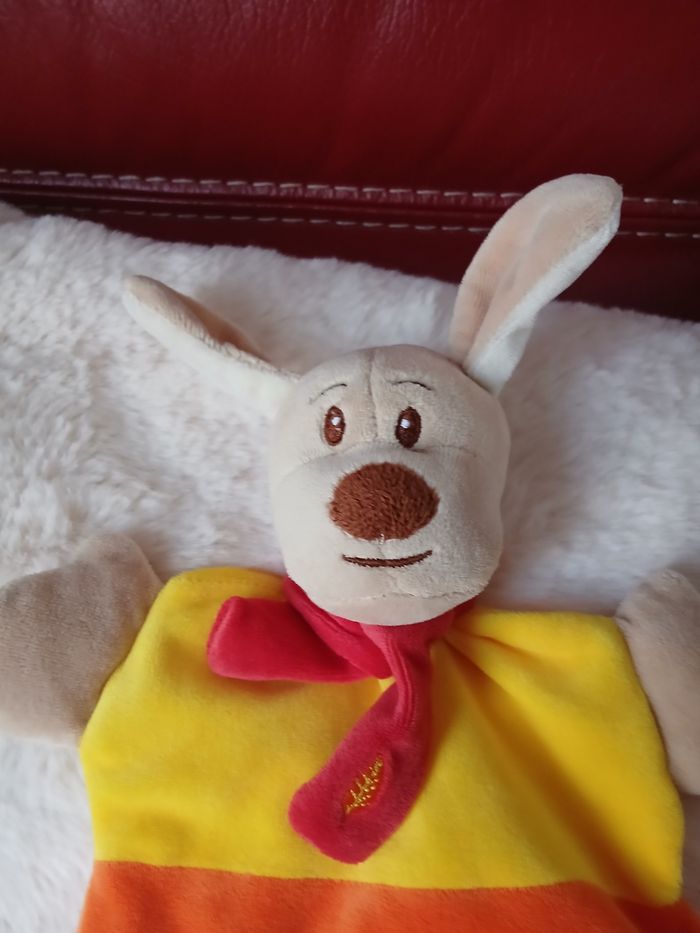 Doudou Chien avec papier bruissant *coloris jaune - photo numéro 3