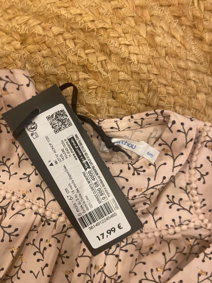 Tee-shirt manche longue fille 6 mois Bout’chou - photo numéro 2