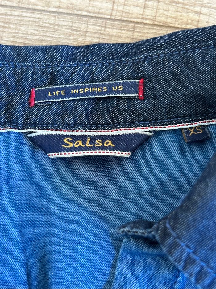 Chemise bleue à manches longues Salsa taille XS jamais portée - photo numéro 9