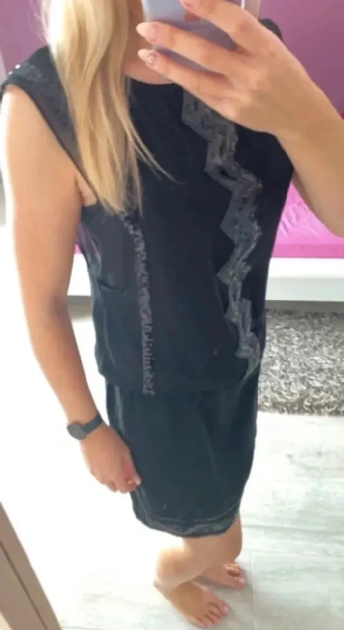 Robe noire sequins Promod - photo numéro 2