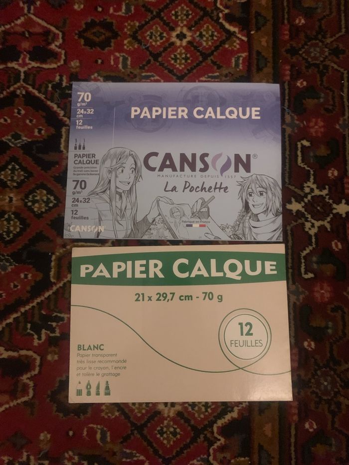 Lot de 2 paquet de calque