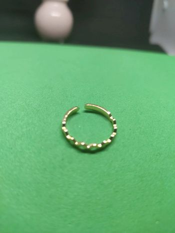 Bague dorée ajustable