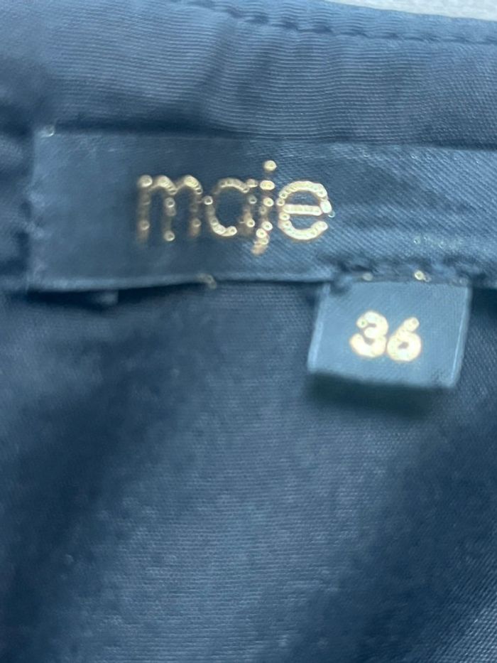 Robe bustier noire et dentelle Maje S comme neuve - photo numéro 3