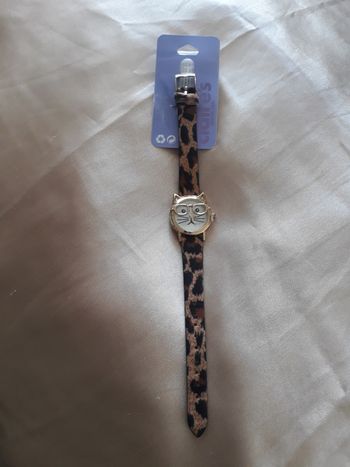 Montre chat à lunettes