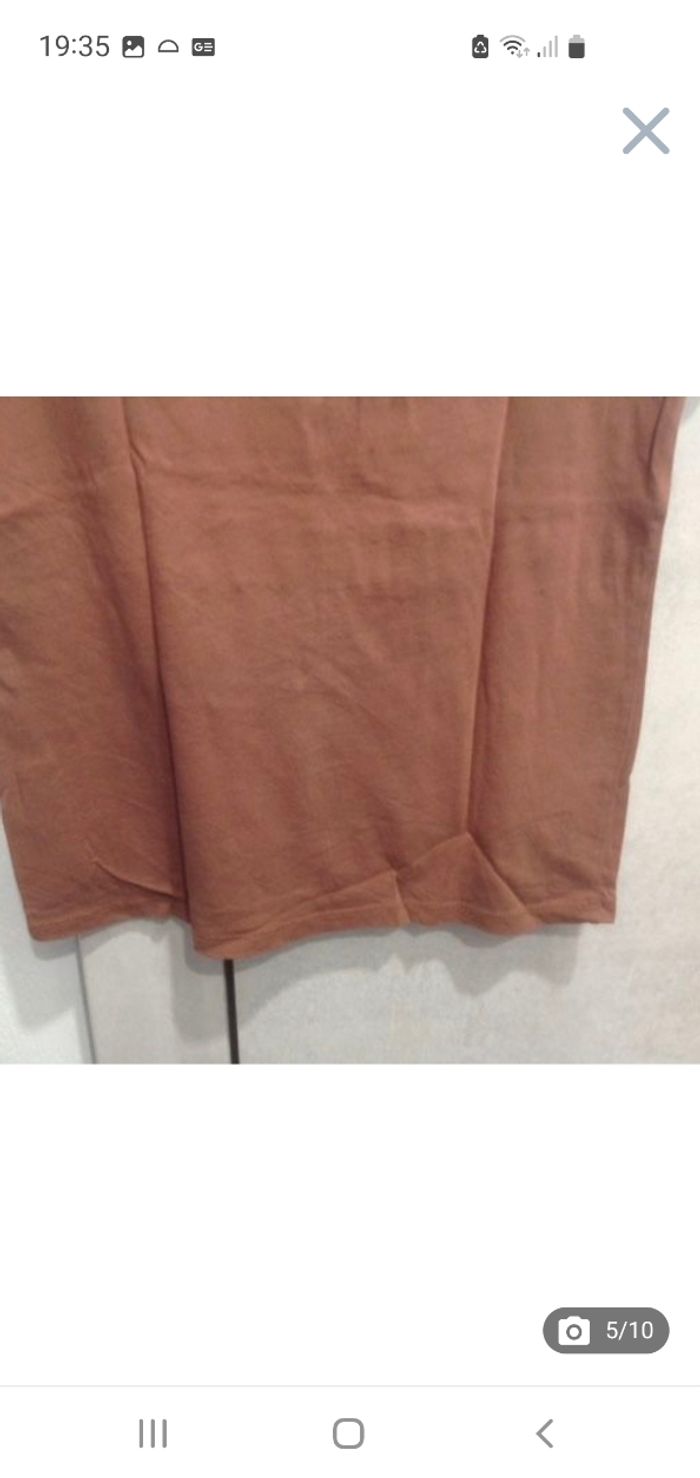 Tee-shirt manches courtes marron clair (praline) 12 ans Monoprix C.F.K - photo numéro 5