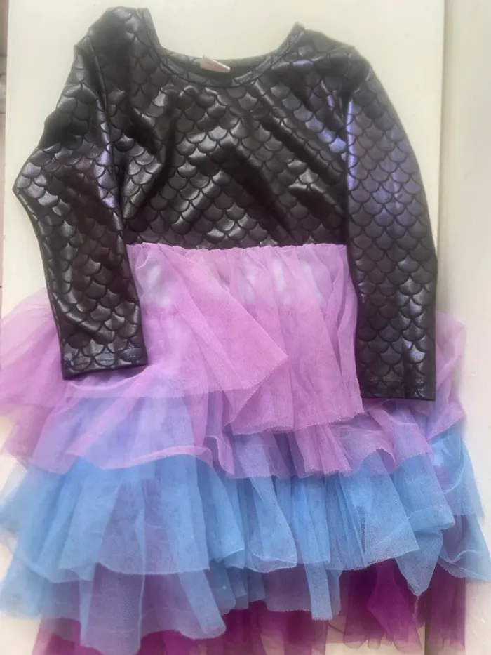 Robe déguisement Sirène 3/4 ans