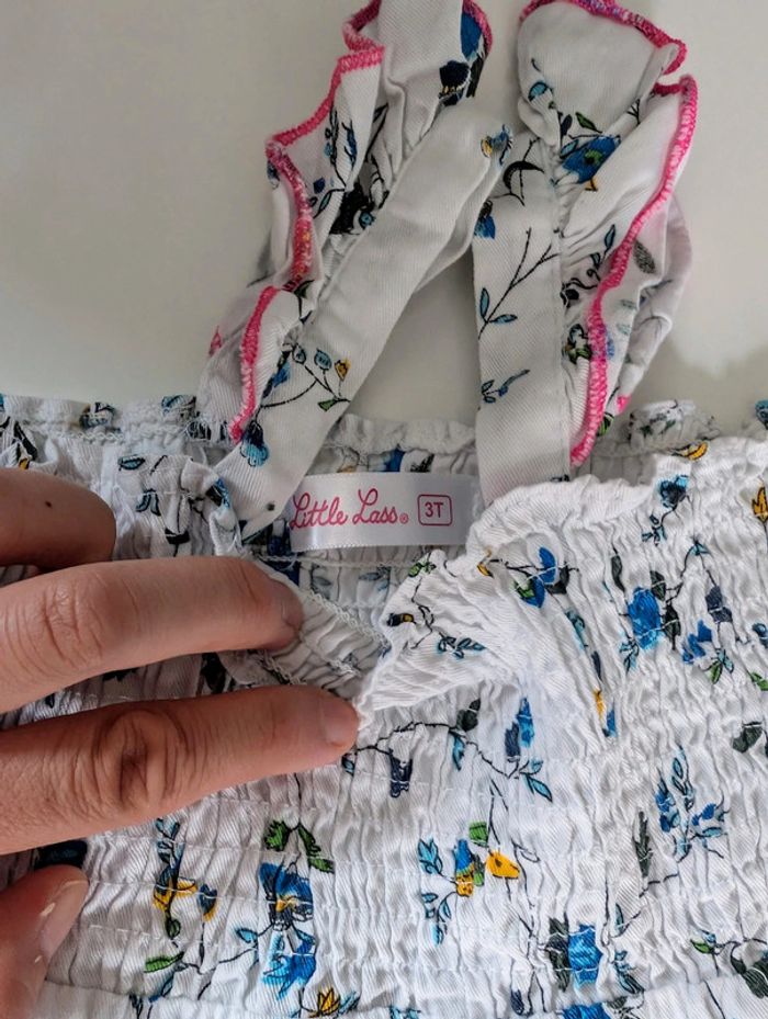 Robe fleurie inspiration Liberty Little Lass 3 ans neuf - photo numéro 2