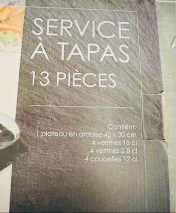 🌼 service à tapas neuf 13 pièces 🌼