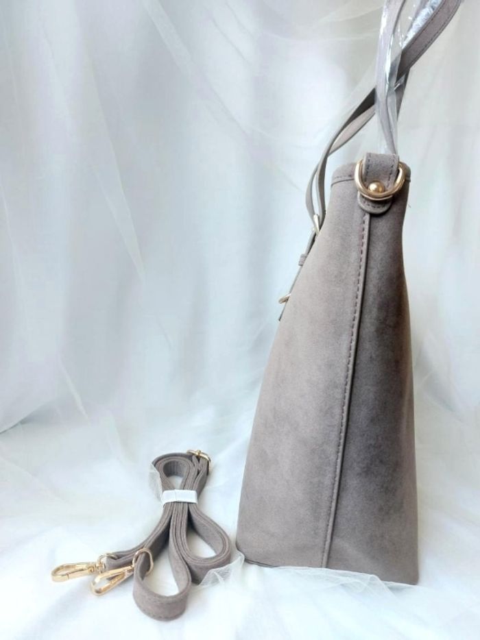 Cabas suédine taupe - photo numéro 7