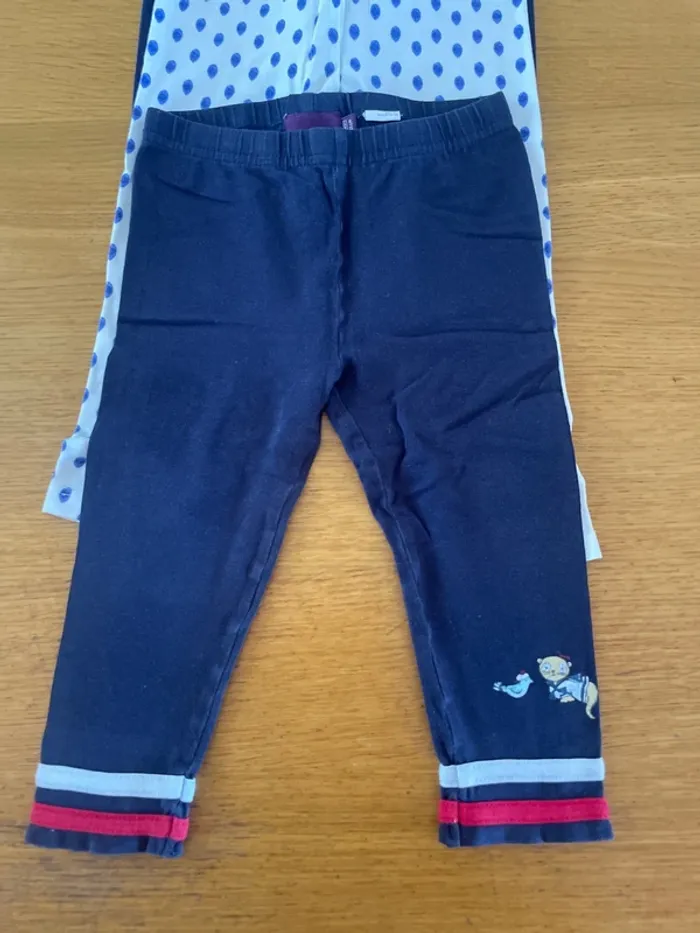 Lot 2 legging 18 mois - photo numéro 2