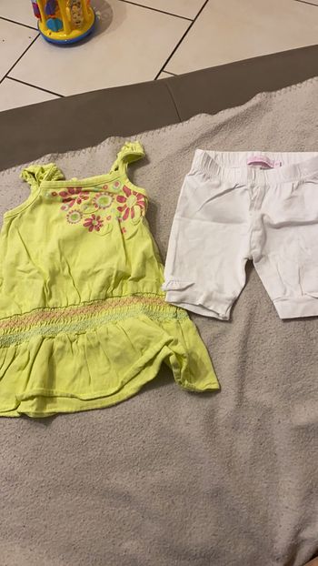 Ensemble fille pantacourt et tunique