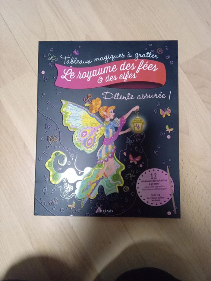 Cahier tableau magique à gratter