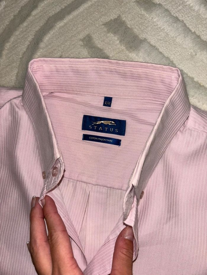 Chemise rose à rayures - photo numéro 6