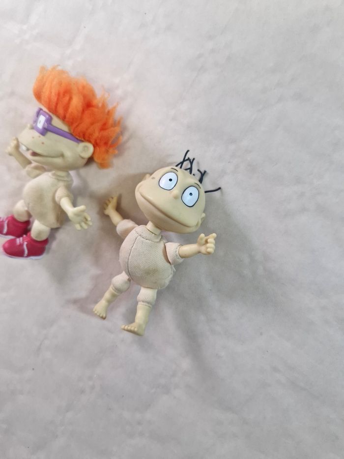Lot de 2 poupée  / figurine  , des Razmoket  , casse bonbon et la binocle  , Nickelodeon  , 1997/98 - photo numéro 3