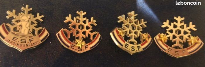 Broche médaille de l’école de ski Française ( au chop)