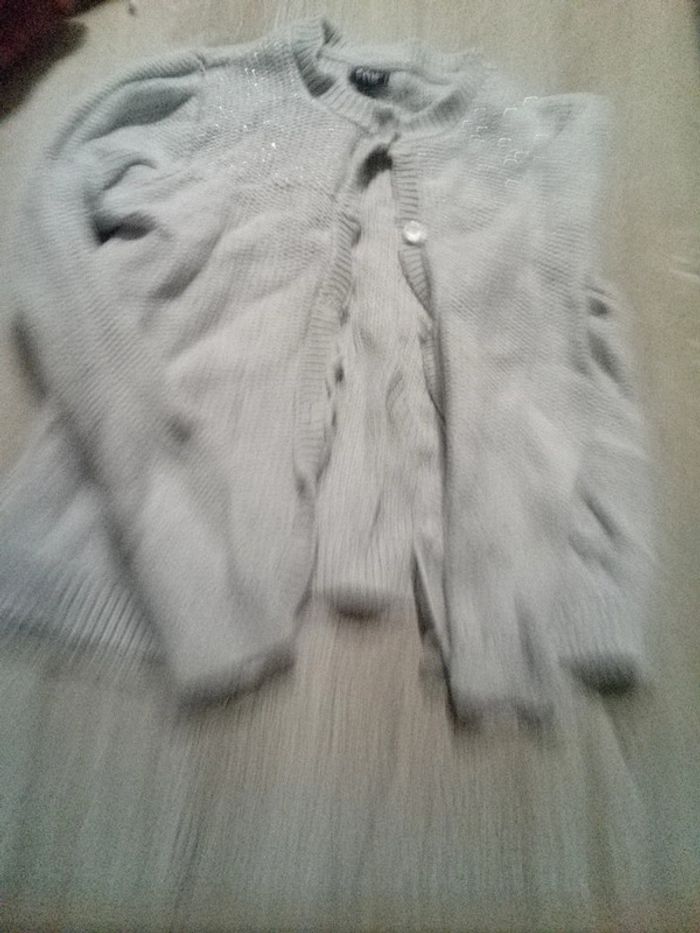 Gilet gris Kiabi - photo numéro 2