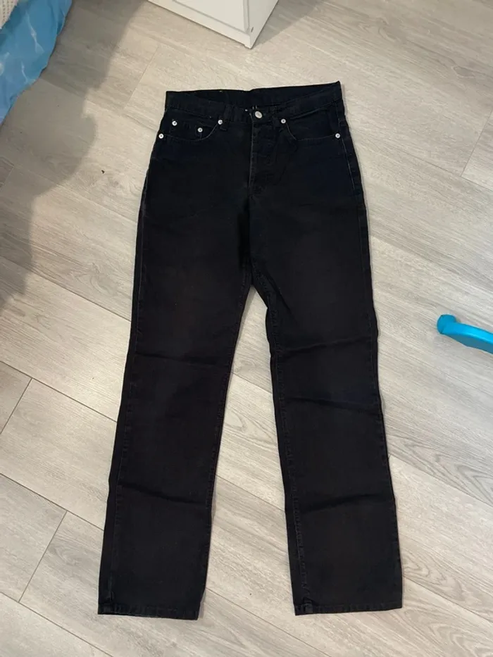 Jean taille haute noir