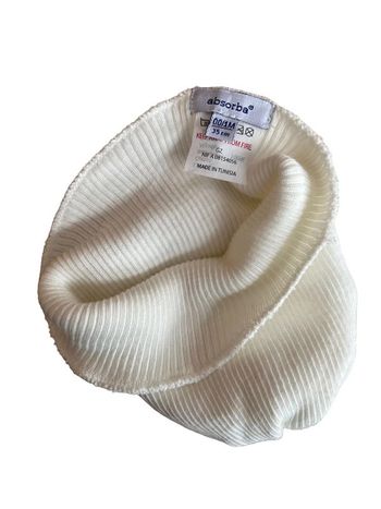 Bonnet nouveau-né en coton côtelé écru - Absorba naissance (35cm)