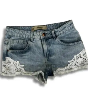 Short fille 12/13 ans – Denim Co – Jean & dentelle – Très bon état