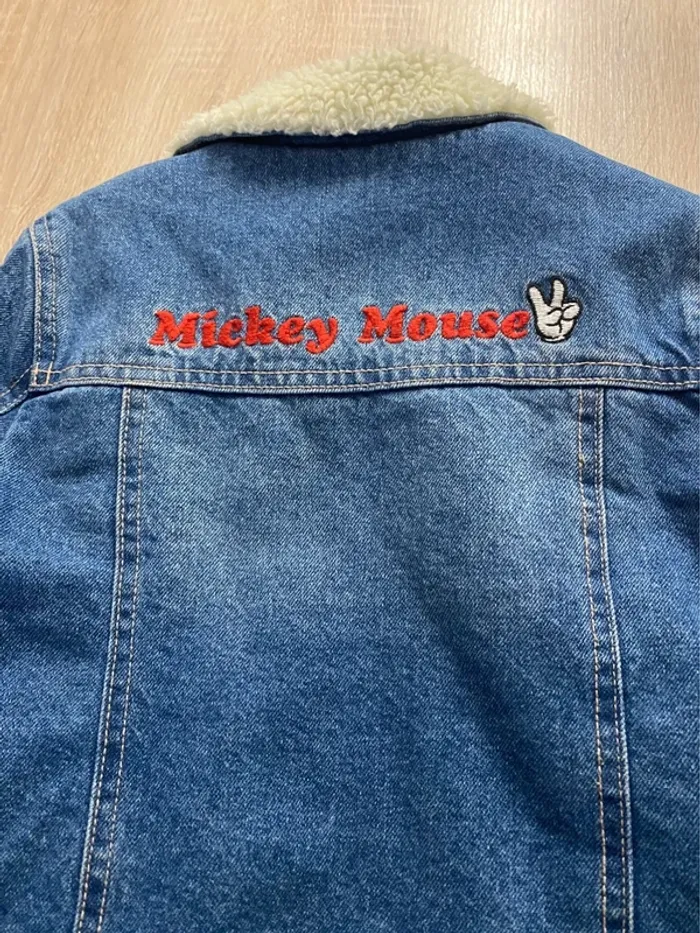 Veste en jeans moumoute Mickey - photo numéro 3