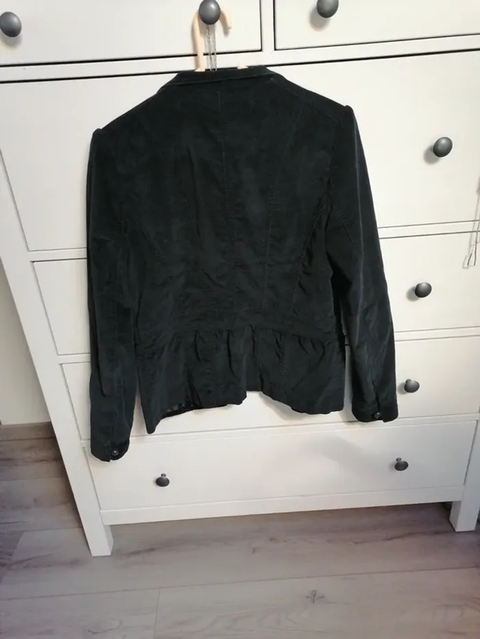 Veste/blaser en velours noire 38 - photo numéro 5