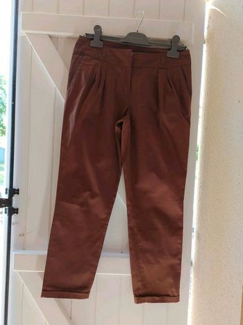 Pantalon à pinces marron