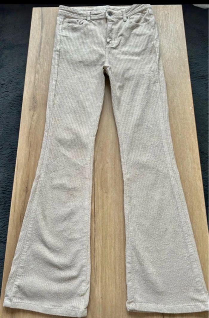 Pantalon velours côtelé neuf beige sable taille 36 Original Pants - photo numéro 2