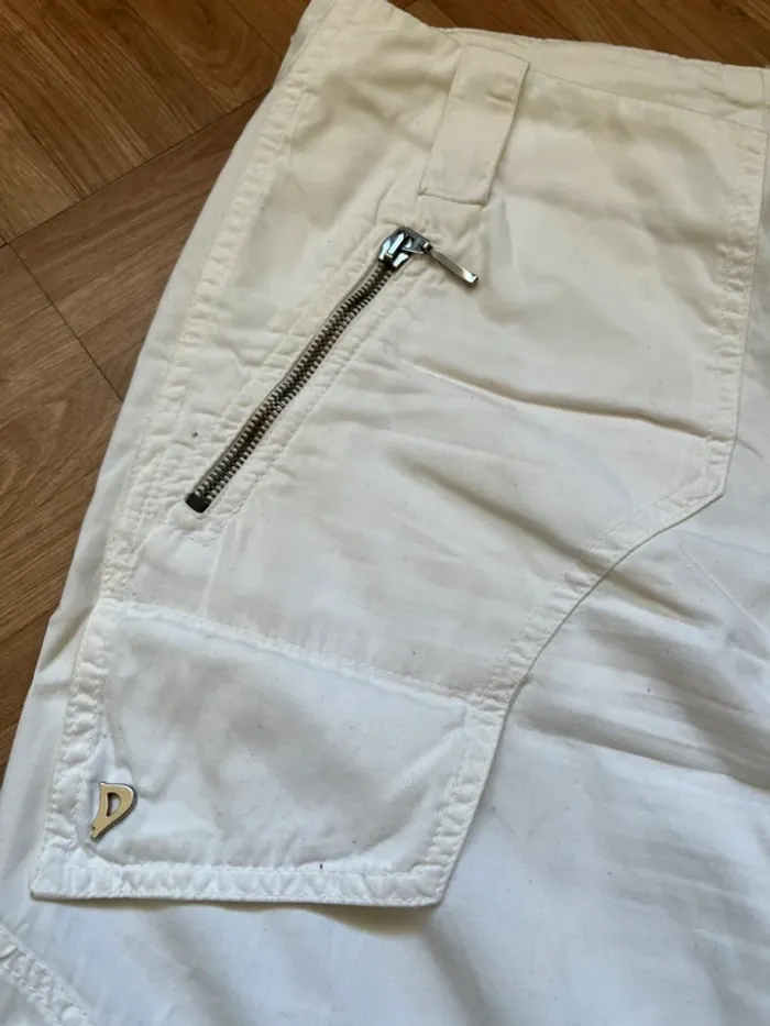 Pantalon à jambes larges blanc vintage Dondup - photo numéro 4