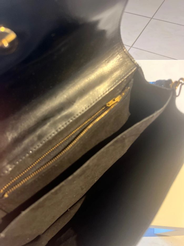 Sac à bandoulière vintage année 70 en cuir - photo numéro 5