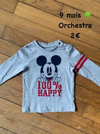 T-shirt 🍀 9 mois 🍀 Orchestra