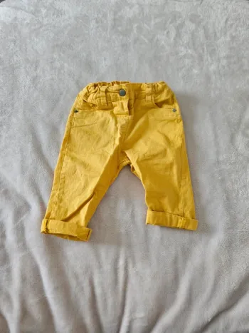 Pantalon jaune elasthanne