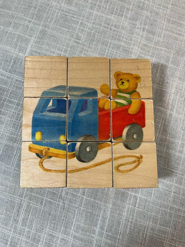 Cubes en bois vintage - photo numéro 5
